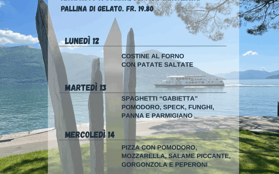 Menù mezzogiorno