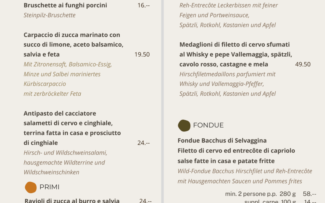 Colori e Sapori d’autunno
