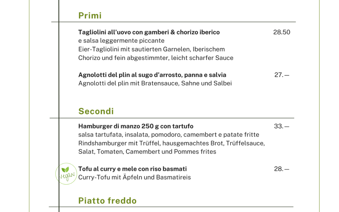 Specialità stagionali